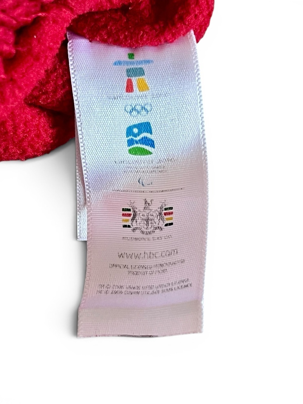 2010 Vancouver Olympic Mittens Red Knit Canada Maple Leaf HBC Official Sm/M - Picture 3 of 5